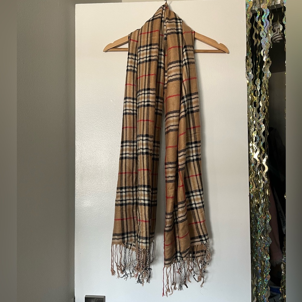 Cashmere/Silk plaid burberry style scarf